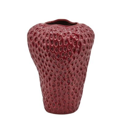 Enzo De Gasperi Vaso Chakra Fragola Burgundy h 37 cm Ø 25 cm
