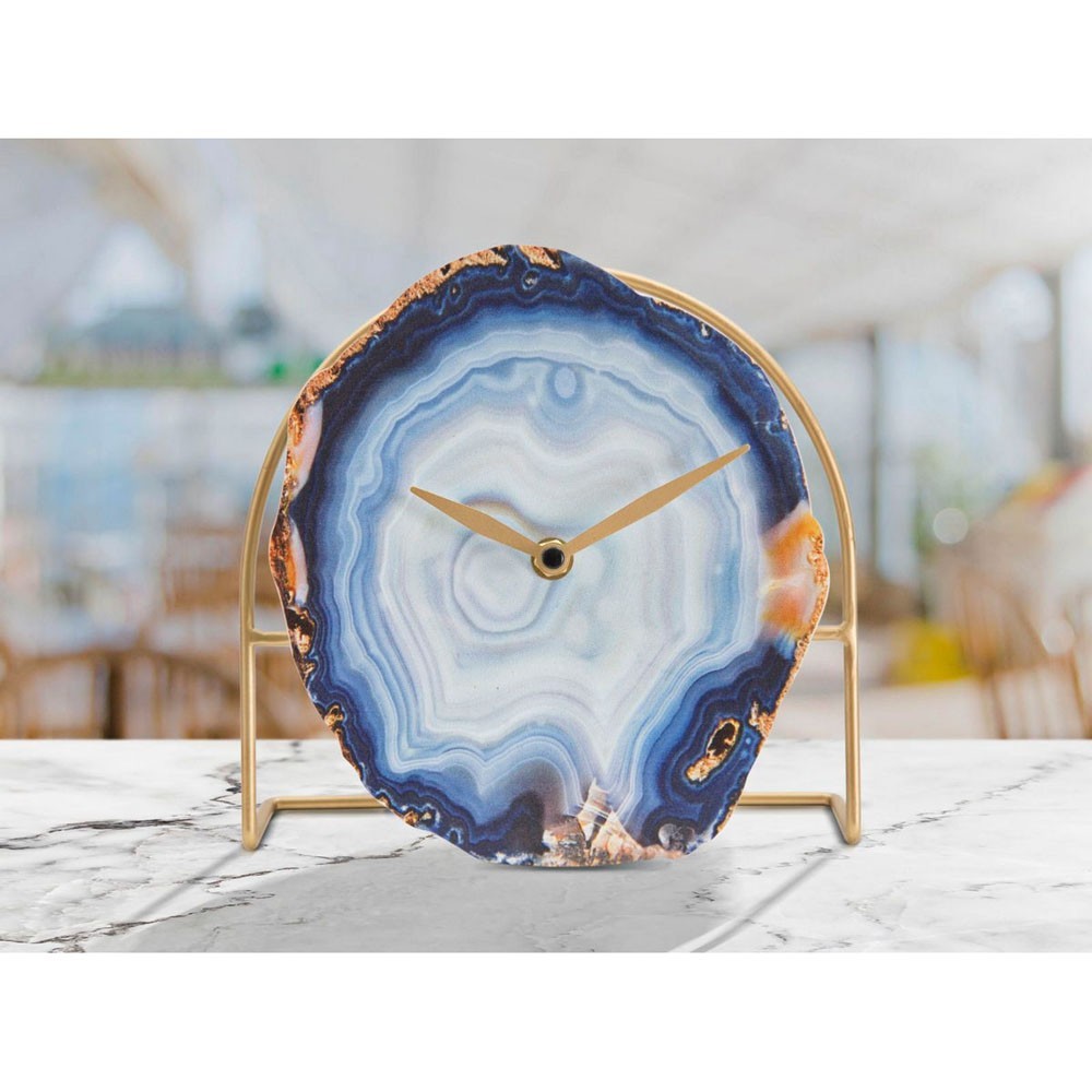 Orologio da Tavolo Girevole con Specchio in Acciaio Made in Italy -  Benemerito