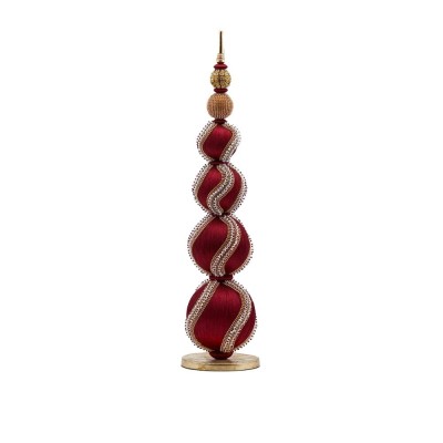 Topiary Sfere-Mix Perle H65 D16 Burgundy – Decorazione...