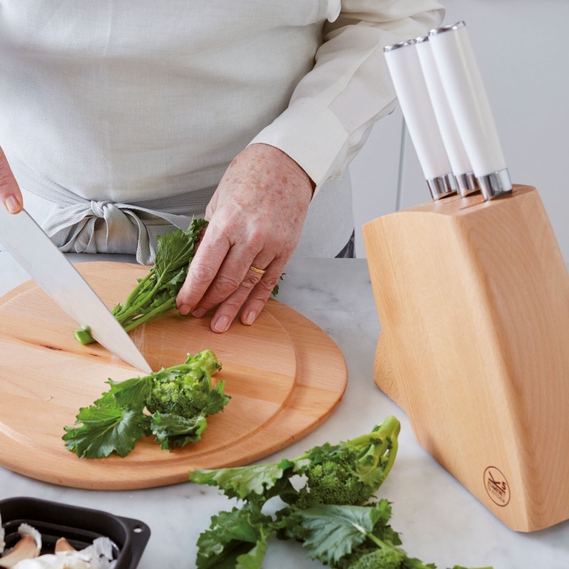 Ceppo Per 5 Coltelli Legno Sambonet Kitchen