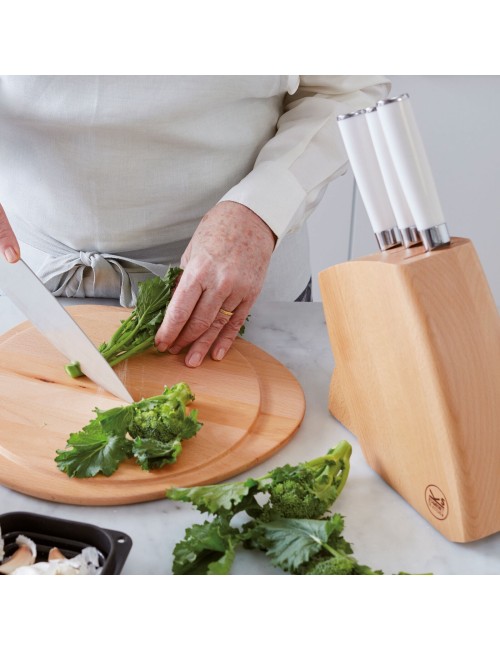 Ceppo Per 5 Coltelli Legno Sambonet Kitchen