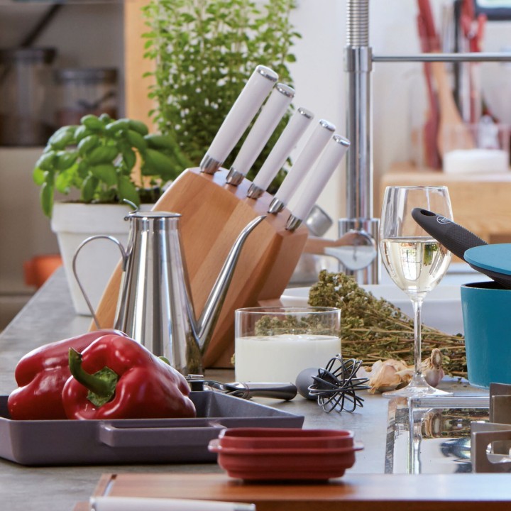 Sambonet Ceppo per 5 coltelli in legno Kitchen