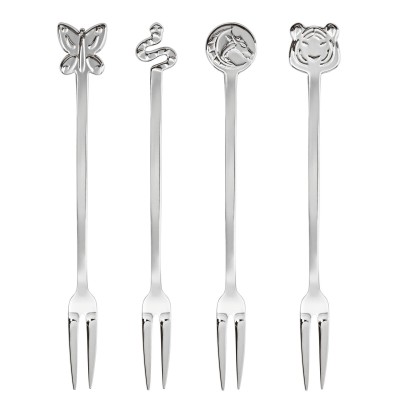 Sambone Set 4 Forchettine Party Fashion Acciaio Mirror