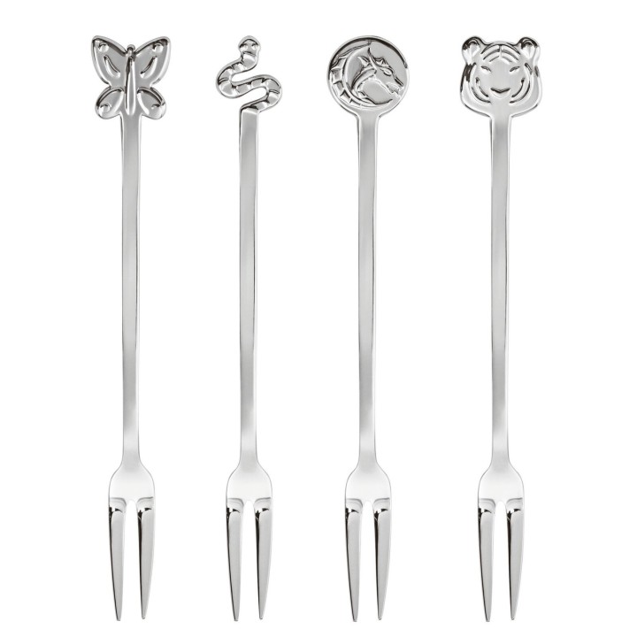 Sambone Set 4 Forchettine Party Fashion Acciaio Mirror