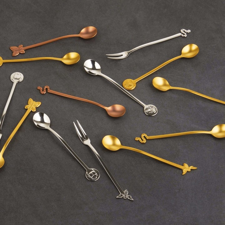Sambone Set 4 Forchettine Party Fashion Acciaio Mirror