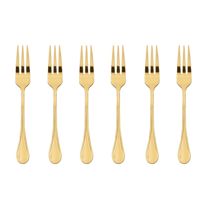 Sambonet Set di 6 forchettine da dolce Royal PVD Gold