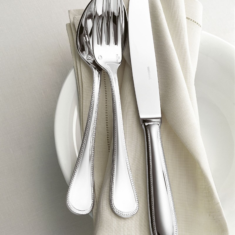 Servizio 72 Pz Monoblocco Perles Inox