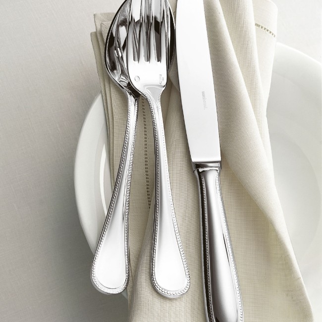 Servizio 72 Pz Monoblocco Perles Inox