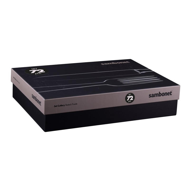 Servizio 72 Pz Monoblocco Perles Inox