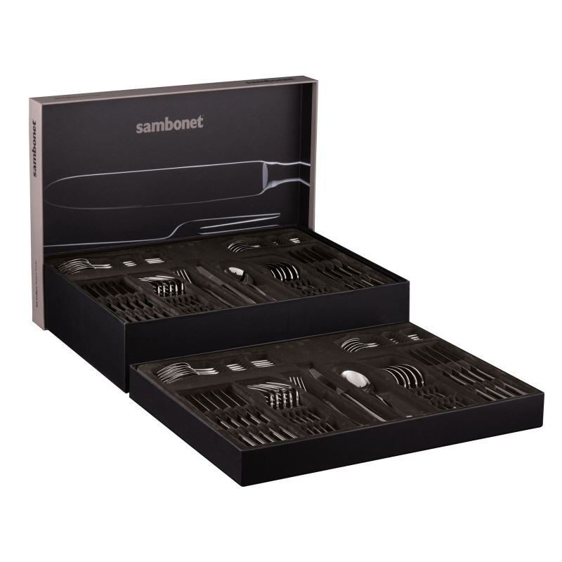 Servizio 72 Pz Monoblocco Perles Inox