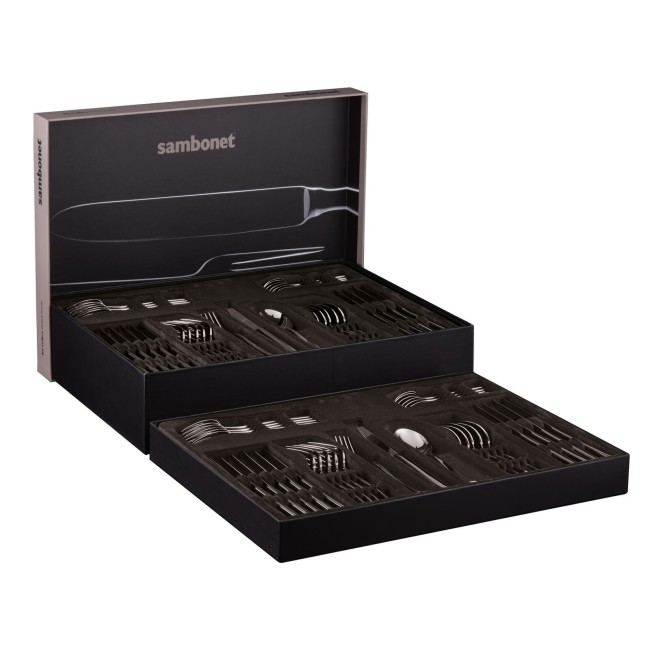 Servizio 72 Pz Monoblocco Perles Inox