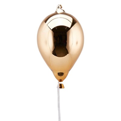 DEC.PALLONCINO VETRO NEW DARK GOLD