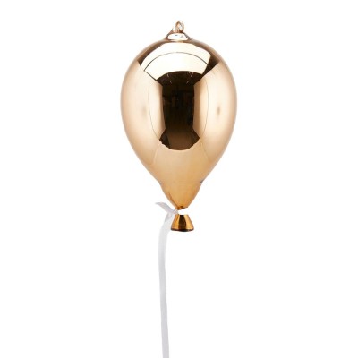 DEC.PALLONCINO VETRO NEW DARK GOLD