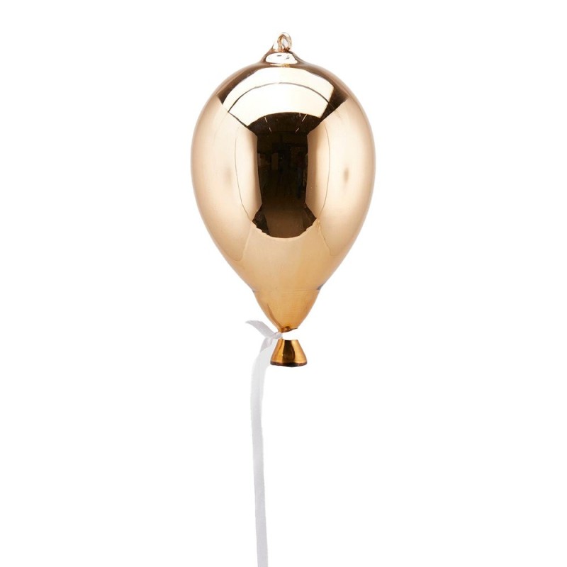 Decorazione Natalizia Pendente Palloncino in Vetro Ø12xH19 cm New Dark Gold - EDG Enzo De Gasperi