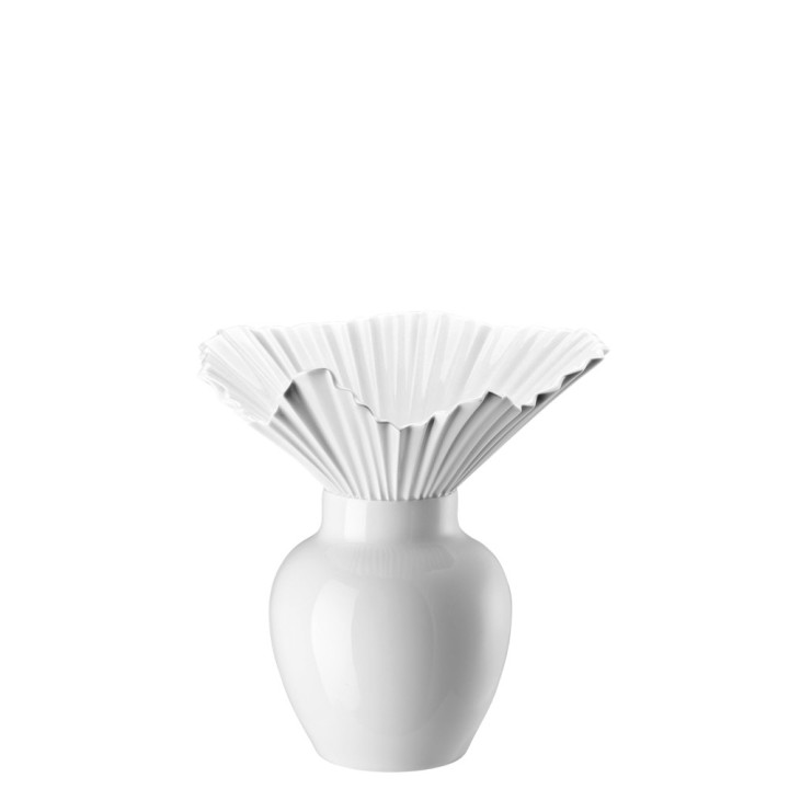 Rosenthal Vaso Falda Weiss 27cm 26027-14438-800001 Candida Celiento-1