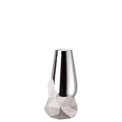 Rosenthal Vaso Geode Platin 27cm 26027-14474-426159 Candida Celiento-Foto-1