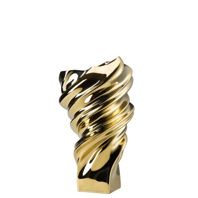 Rosenthal Vaso Squall Gold 32cm 26032-14463-426157 Candida Celiento-Foto-1