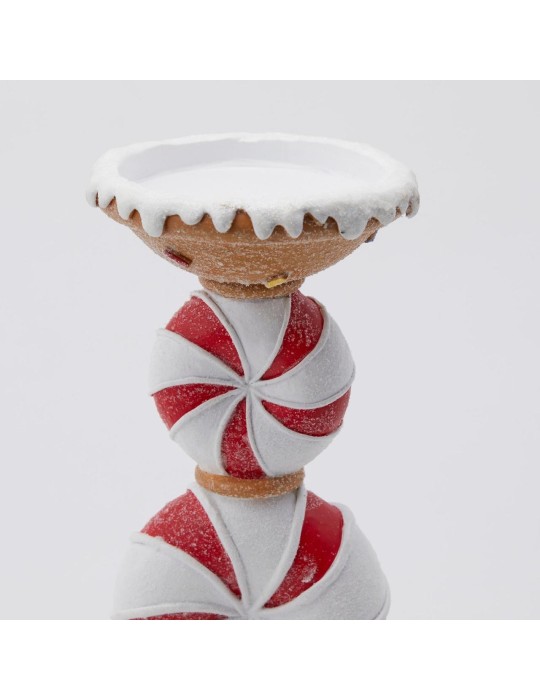 Portacandele Natalizio Candy per Candele Grandi...