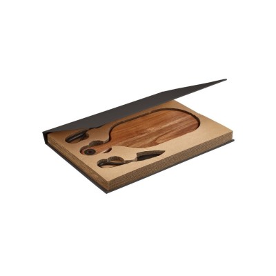 TAGLIERE FORMAGGI INDUSTRIAL ACACIA C/COLT E FORCH
