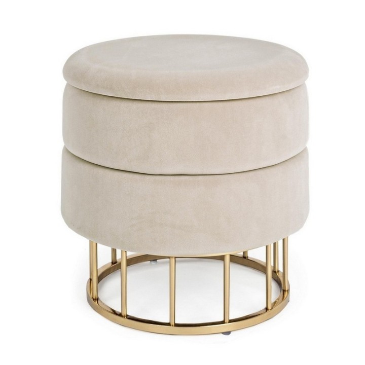 Bizzotto Sgabello contenitore Pavlina beige