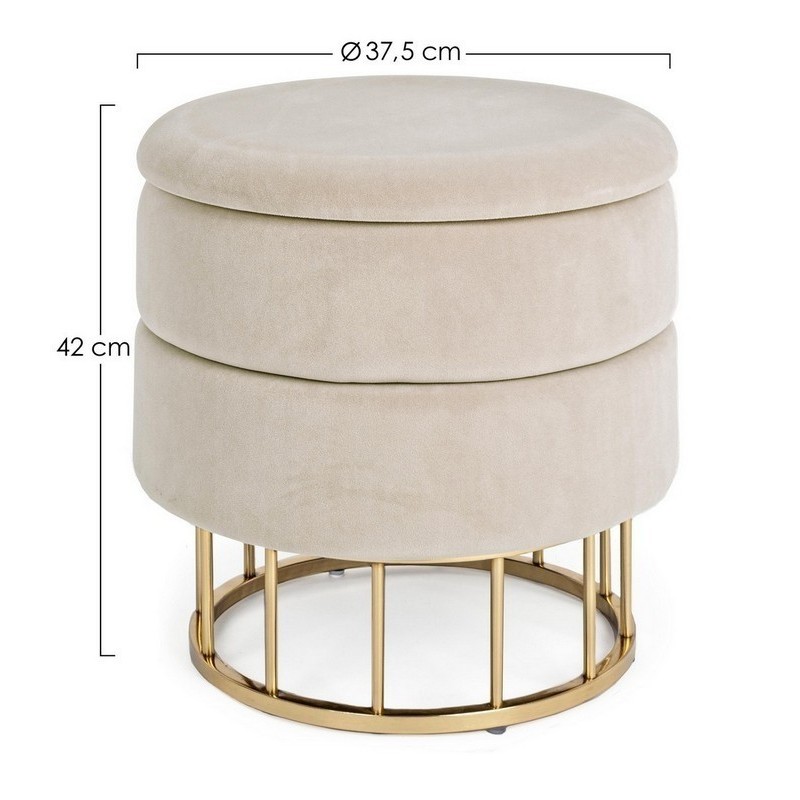 SGABELLO CONT. PAVLINA BEIGE