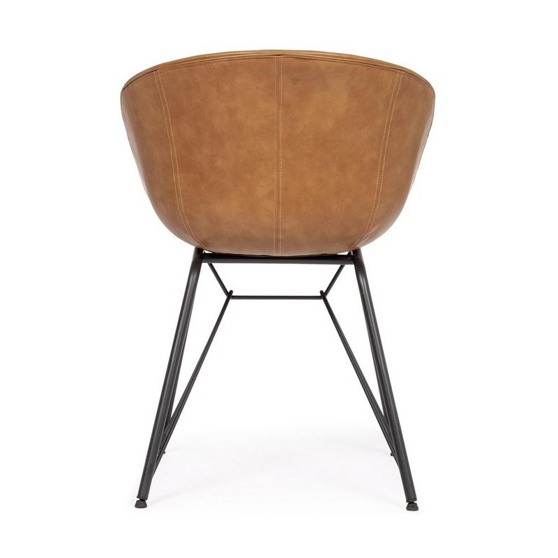 Bizzotto Sedia Warhol Cuoio Vintage dietro