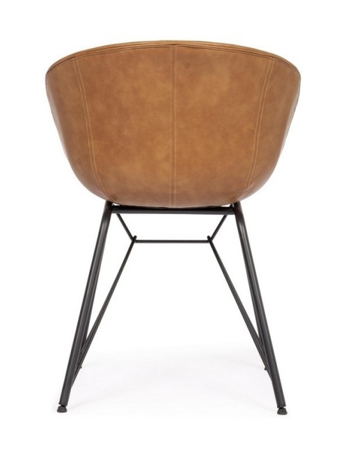 Bizzotto Sedia Warhol Cuoio Vintage dietro