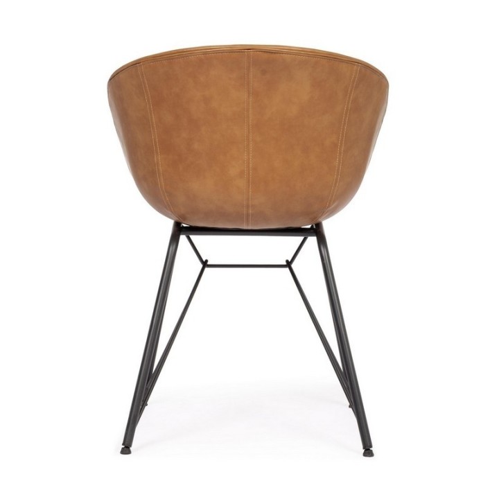 Bizzotto Sedia Warhol Cuoio Vintage dietro