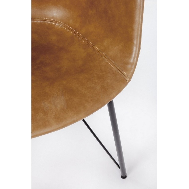 Bizzotto Sedia Warhol Cuoio Vintage dettaglio gamba