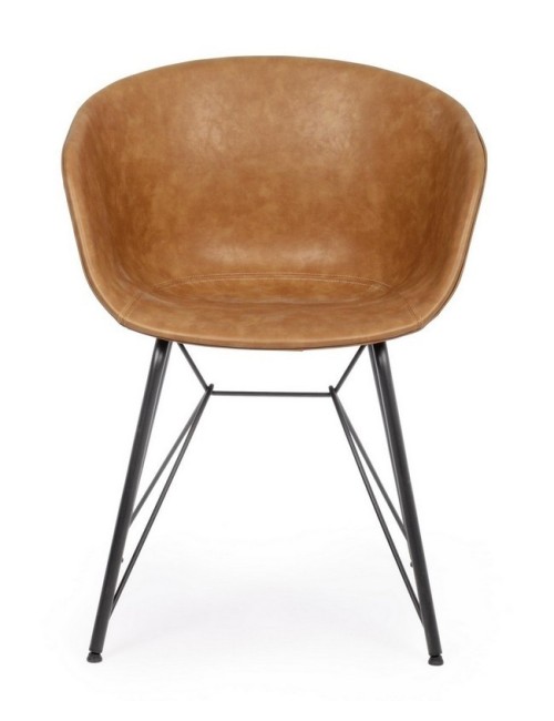 Bizzotto Sedia Warhol Cuoio Vintage davanti Bizzotto Sedia Warhol Cuoio Vintage davanti