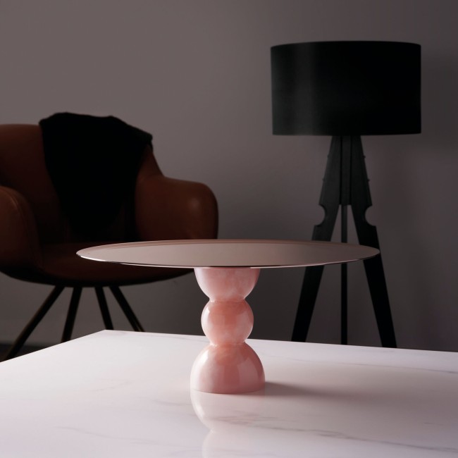 Alzata ? Cm 30 H Cm 14 Madame PVD Rum Base Resina