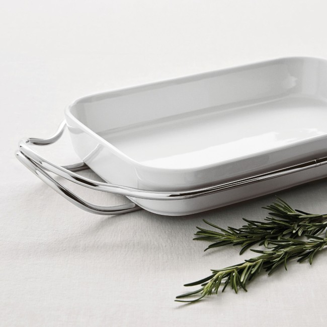 Sambonet Supporto Con Pirofila Rettangolare Cm 41x27 New Living In