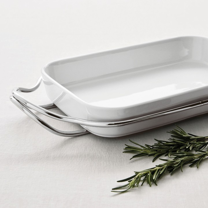 Sambonet Supporto Con Pirofila Rettangolare Cm 41x27 New Living In
