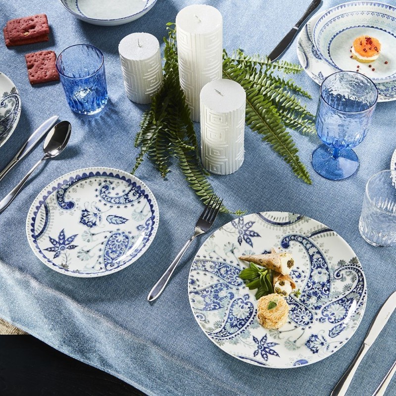 Tognana Set 6 Calici Blu Vetro Blu in tavola