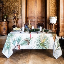 The NapKing Copritavolo LeSapin in lino 180 × 270 cm