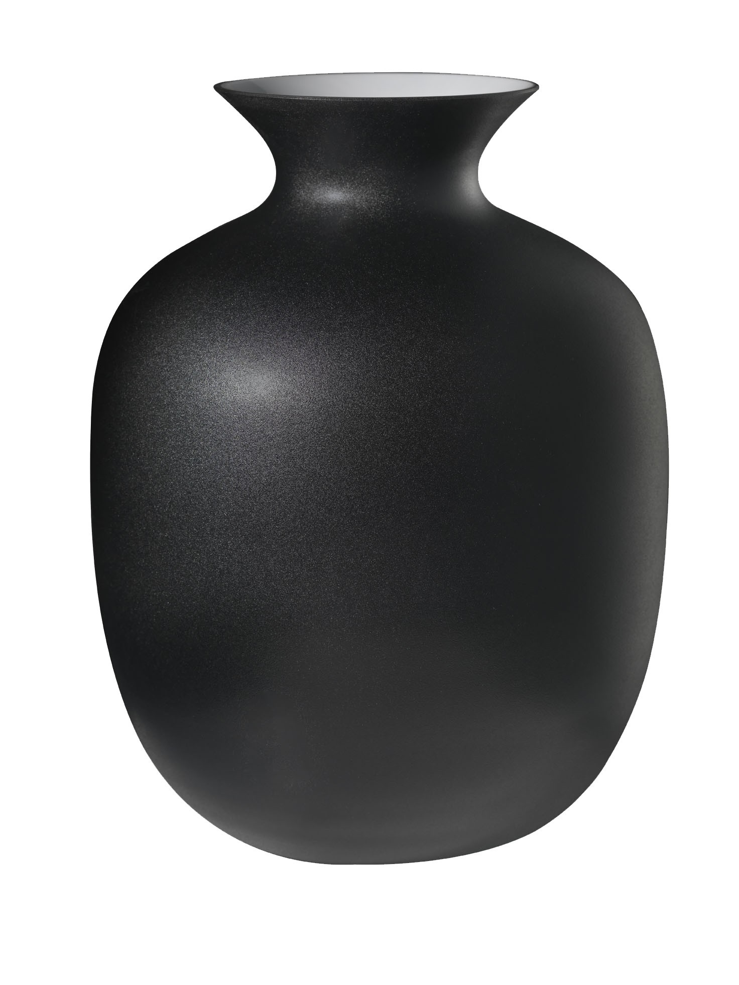 Rialto Large vaso h 30cm decoro nero eclissi