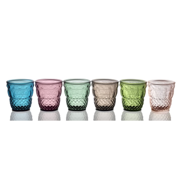 Ivv Ser Lapo set 6 bicchieri acqua colori assortiti