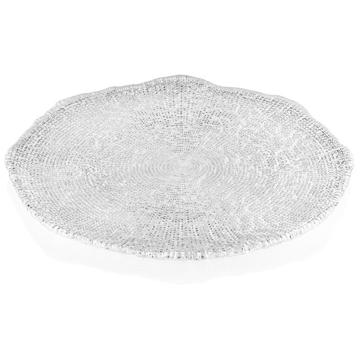 Ivv Diamantè piatto 34 cm trasparente
