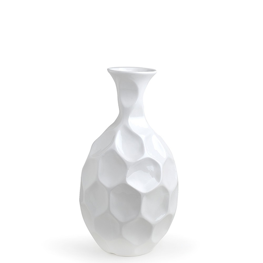 Hervit vaso esagoni porcellana bianco 26683-32x60cm-Candida Celiento-Foto1