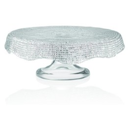 Ivv Diamantè portadolci smerlato trasparente 26 cm