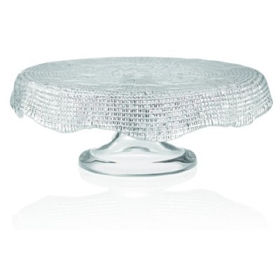 Ivv Diamantè portadolci smerlato trasparente 26 cm