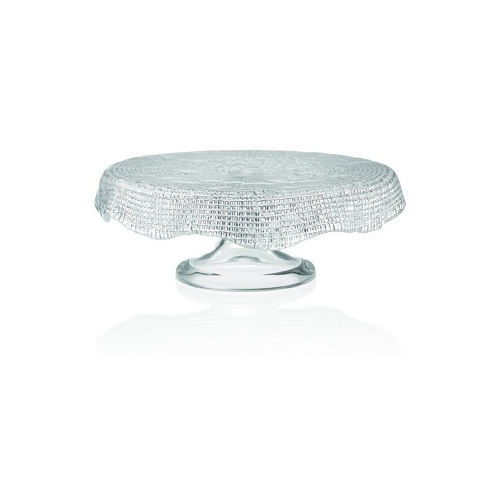 Ivv Diamantè portadolci smerlato trasparente 26 cm