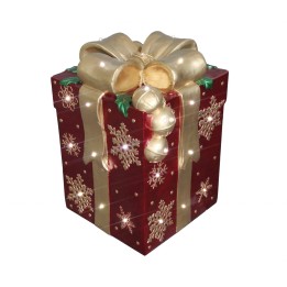 Ellegift Pacco dono luminoso rosso con musica 41 × 54 cm