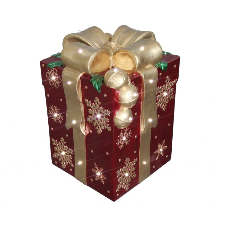 Ellegift Pacco dono luminoso rosso con musica 41 × 54 cm