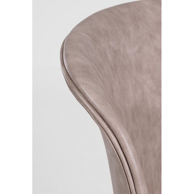 Bizzotto sedia in ecopelle beige loft dettaglio ecopelle