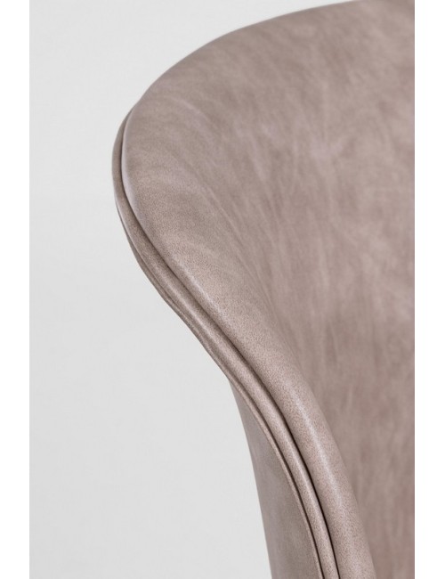 Bizzotto sedia in ecopelle beige loft dettaglio ecopelle
