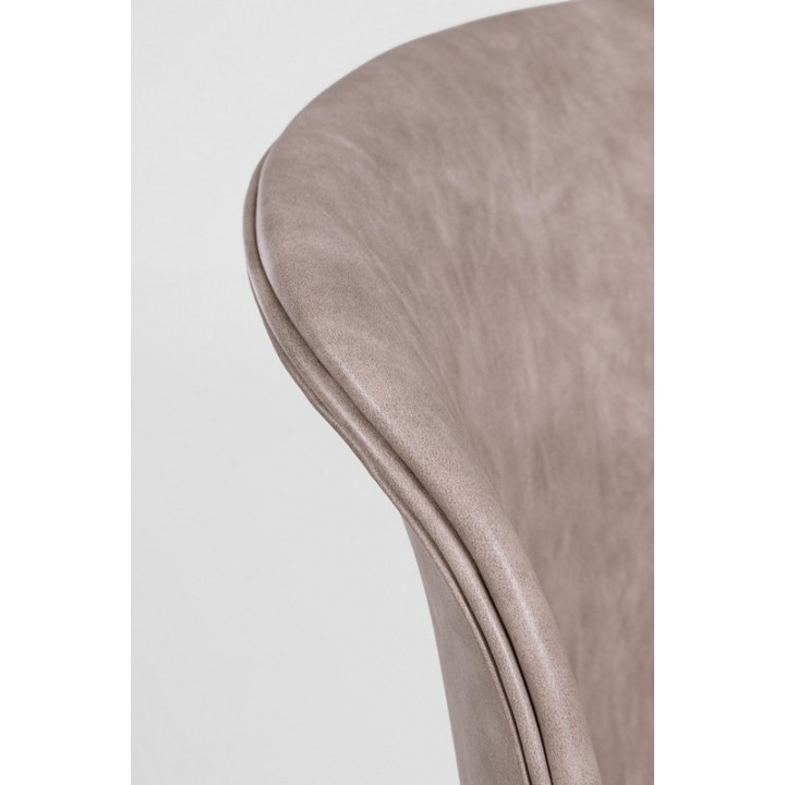 Bizzotto sedia in ecopelle beige loft dettaglio ecopelle