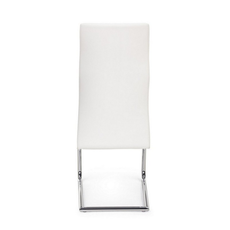 Sedia Bizzotto in ecopelle beige Thelma dietro