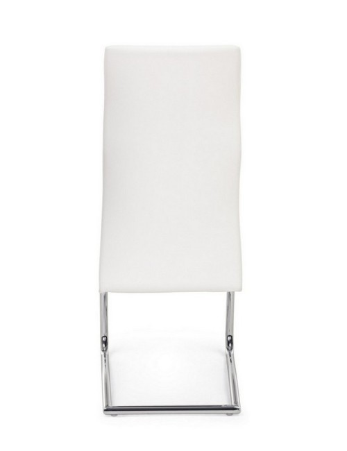 Sedia Bizzotto in ecopelle beige Thelma dietro