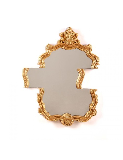 SPECCHIO CON CORNICE POLIUTERANO "TETRIS" Cm.70 h.